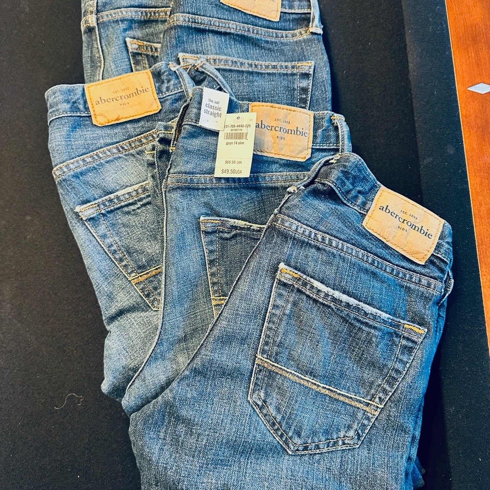 Abercrombie Kid’s Blue Denim Jeans - 2 pair ($40)